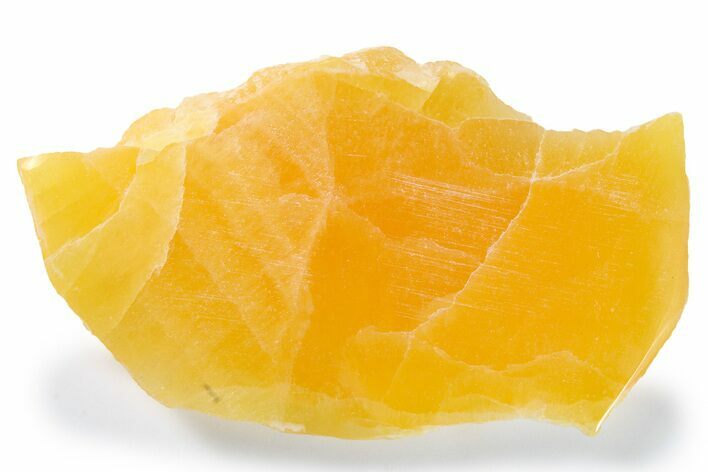 Polished, Orange, Honeycomb Calcite Slab - Utah #264236